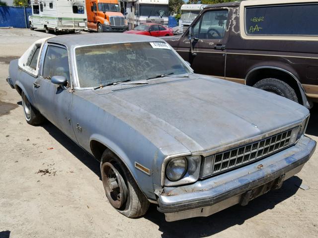 1Y27Q6L130841 - 1976 CHEVROLET NOVA BLUE photo 1