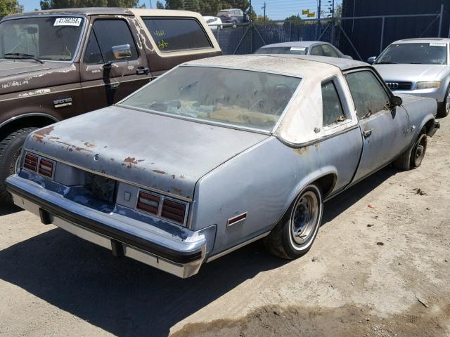 1Y27Q6L130841 - 1976 CHEVROLET NOVA BLUE photo 4