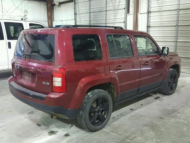 1C4NJPBA3FD350211 - 2015 JEEP PATRIOT SP RED photo 4