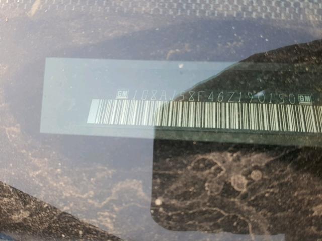 1G8AJ58F46Z190150 - 2006 SATURN ION LEVEL SILVER photo 10