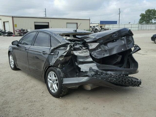 1FA6P0H76F5121768 - 2015 FORD FUSION SE GRAY photo 3