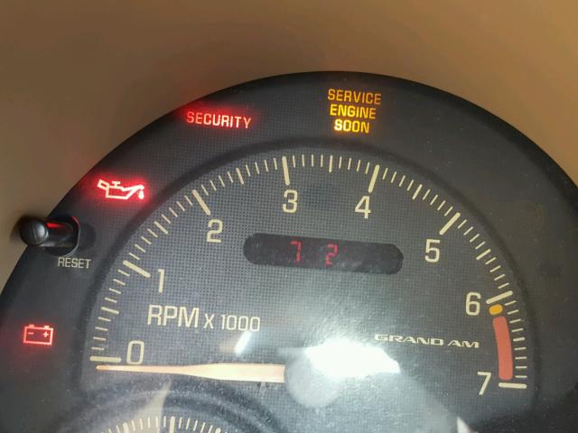 1G2NE12E4XM732600 - 1999 PONTIAC GRAND AM S Turkuaz foto 8