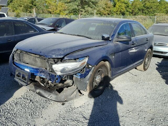 1FAHP2M8XDG121468 - 2013 FORD TAURUS POL BLUE photo 2