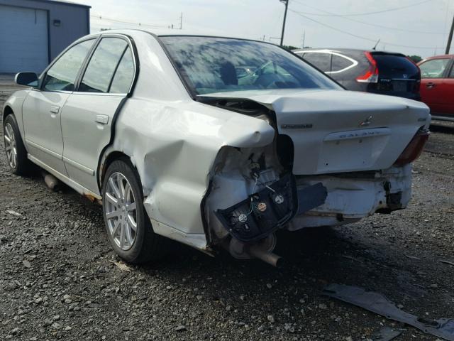 4A3AA46G12E145998 - 2002 MITSUBISHI GALANT ES WHITE photo 3