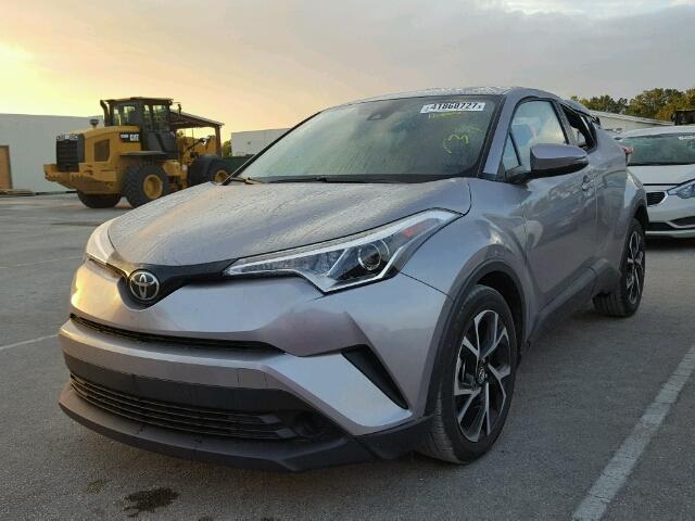 NMTKHMBX3JR005581 - 2018 TOYOTA C-HR XLE SILVER photo 2