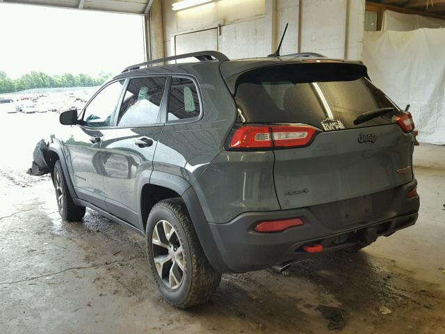 1C4PJMBS2EW159172 - 2014 JEEP CHEROKEE T GRAY photo 3