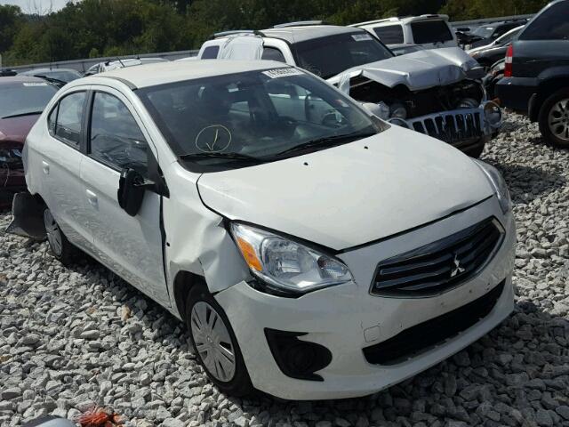 ML32F3FJ6HH003056 - 2017 MITSUBISHI MIRAGE WHITE photo 1