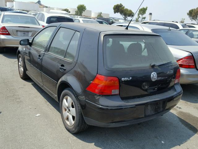 9BWGL61J654030030 - 2005 VOLKSWAGEN GOLF GLS BLACK photo 3