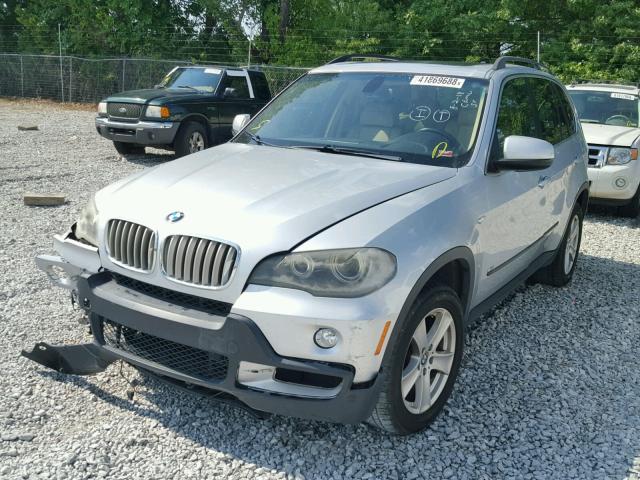 5UXFE835X7LZ45496 - 2007 BMW X5 4.8I SILVER photo 2