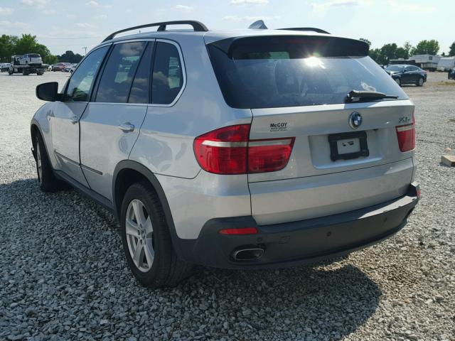 5UXFE835X7LZ45496 - 2007 BMW X5 4.8I SILVER photo 3