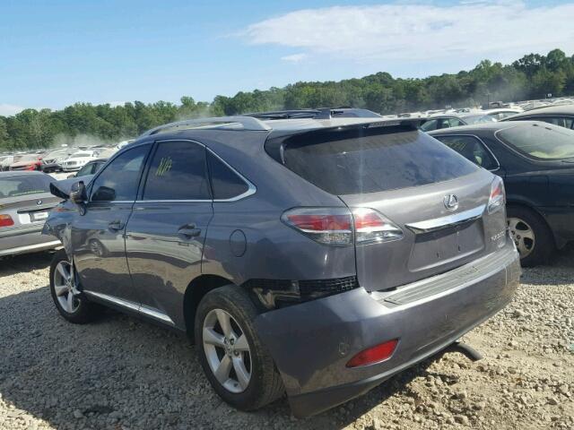 JTJZK1BA8E2418196 - 2014 LEXUS RX 350 GRAY photo 3