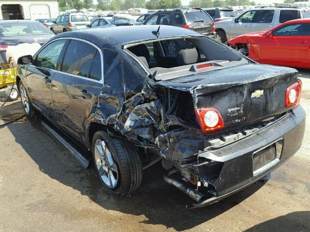 1G1ZC5EB3A4139970 - 2010 CHEVROLET MALIBU 1LT BLACK photo 3