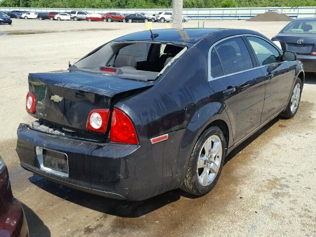 1G1ZC5EB3A4139970 - 2010 CHEVROLET MALIBU 1LT BLACK photo 4