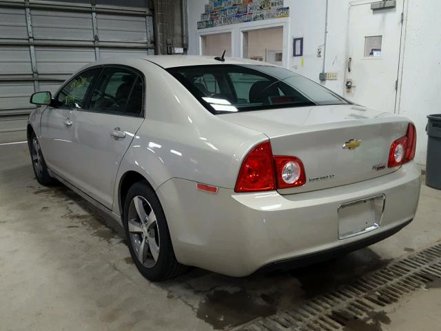 1G1ZC5E10BF257794 - 2011 CHEVROLET MALIBU 1LT 奶油色 照片 3