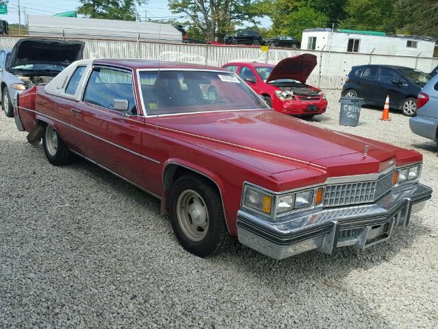 6D47S80188826 - 1978 CADILLAC DEVILLE RED photo 1