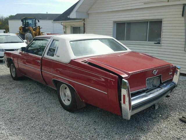 6D47S80188826 - 1978 CADILLAC DEVILLE RED photo 3