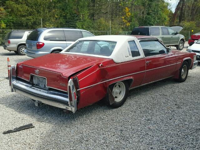 6D47S80188826 - 1978 CADILLAC DEVILLE RED photo 4