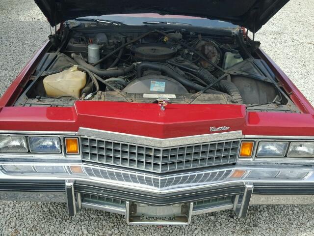 6D47S80188826 - 1978 CADILLAC DEVILLE RED photo 7