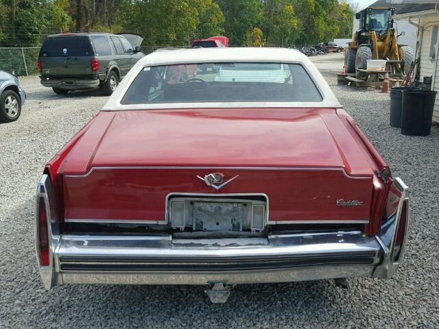 6D47S80188826 - 1978 CADILLAC DEVILLE RED photo 9