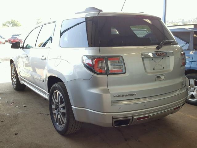 1GKKVTKD2EJ161015 - 2014 GMC ACADIA DEN SILVER photo 3