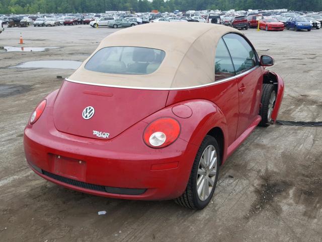 3VWRG3AL6AM005549 - 2010 VOLKSWAGEN NEW BEETLE RED photo 4