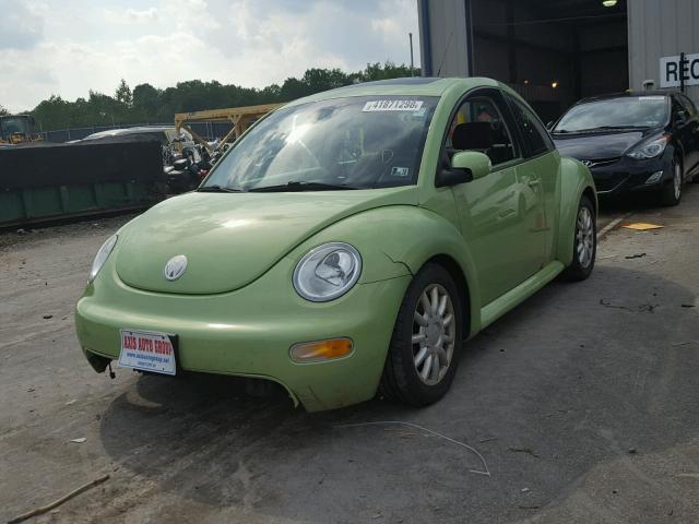 3VWCK31C64M414126 - 2004 VOLKSWAGEN NEW BEETLE 绿色 照片 2