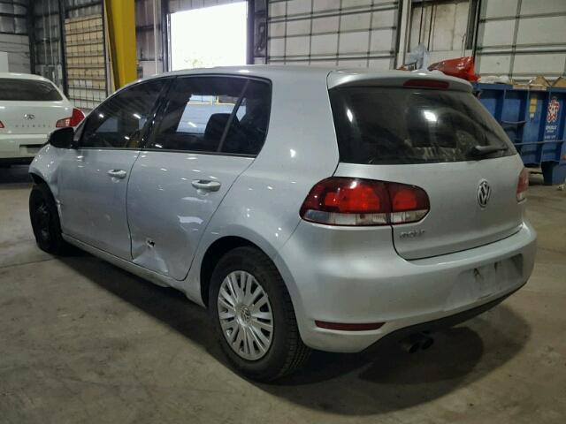 WVWDB7AJ9DW135587 - 2013 VOLKSWAGEN GOLF SILVER photo 3