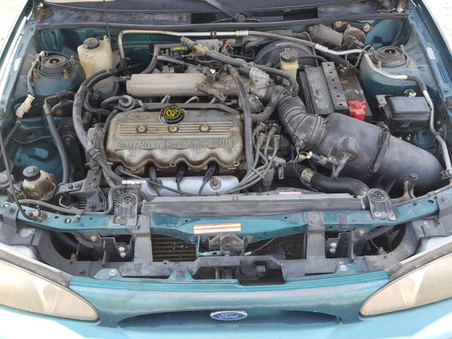 1FALP10P8VW375026 - 1997 FORD ESCORT GREEN photo 7