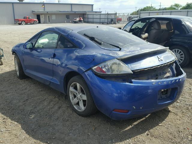 4A3AK34T16E005849 - 2006 MITSUBISHI ECLIPSE GT BLUE photo 3