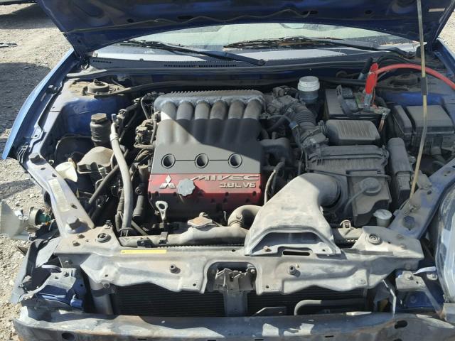 4A3AK34T16E005849 - 2006 MITSUBISHI ECLIPSE GT BLUE photo 7