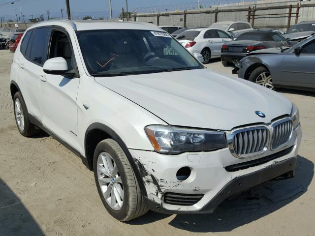 5UXWX9C55H0T02766 - 2017 BMW X3 XDRIVE2 WHITE photo 1