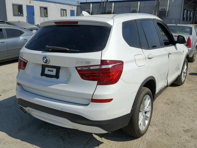 5UXWX9C55H0T02766 - 2017 BMW X3 XDRIVE2 WHITE photo 4