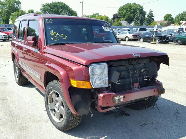 1J8HG48K47C685990 - 2007 JEEP COMMANDER BURGUNDY photo 1