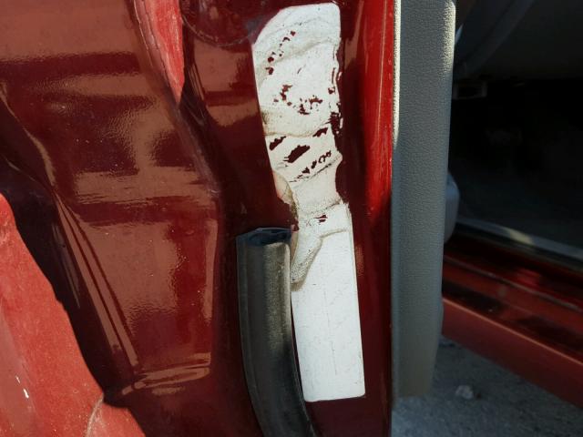 1J8HG48K47C685990 - 2007 JEEP COMMANDER BURGUNDY photo 10