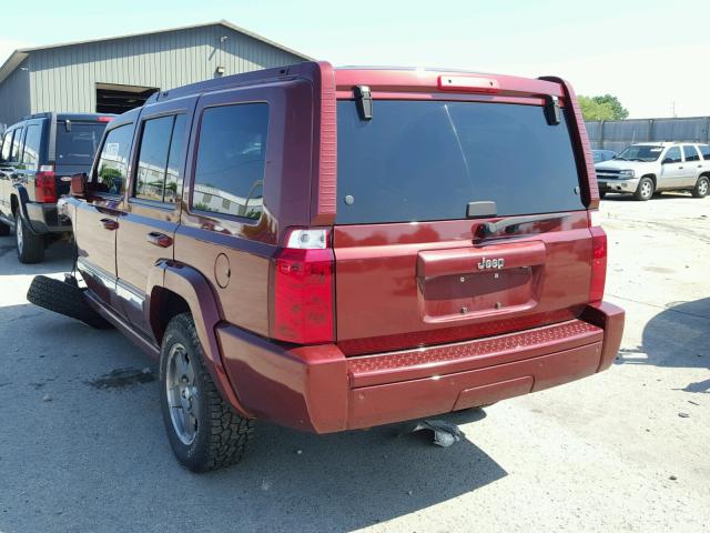 1J8HG48K47C685990 - 2007 JEEP COMMANDER BURGUNDY photo 3
