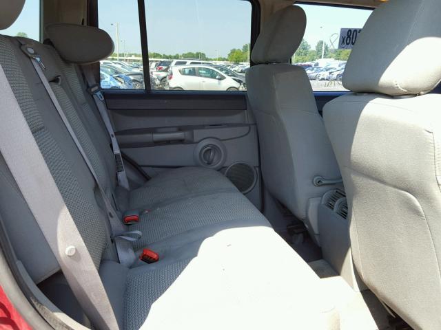 1J8HG48K47C685990 - 2007 JEEP COMMANDER BURGUNDY photo 6