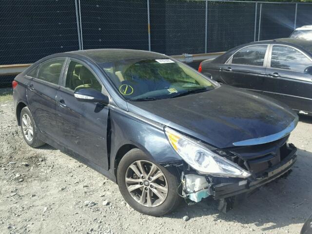 5NPEB4AC0EH813025 - 2014 HYUNDAI SONATA GLS BLACK photo 1