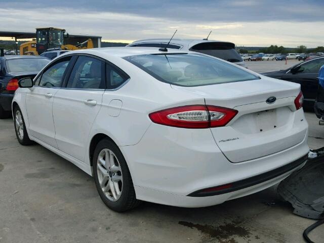 1FA6P0H72G5104998 - 2016 FORD FUSION SE WHITE photo 3