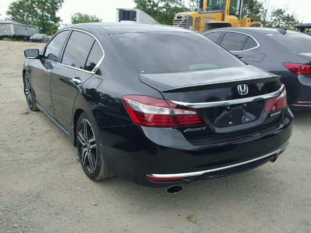 1HGCR2F55HA020737 - 2017 HONDA ACCORD BLACK photo 3