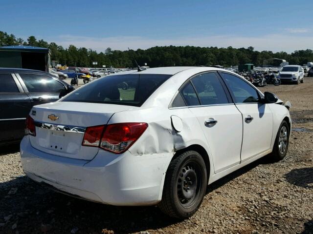 1G1PC5SH4C7258032 - 2012 CHEVROLET CRUZE LS WHITE photo 4