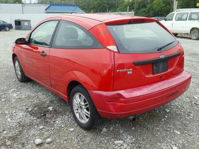 1FAFP31NX6W213714 - 2006 FORD FOCUS ZX3 RED photo 3