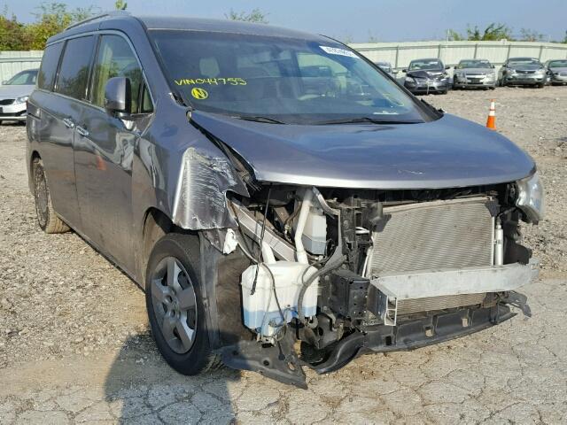 JN8AE2KP7C9044755 - 2012 NISSAN QUEST GRAY photo 1