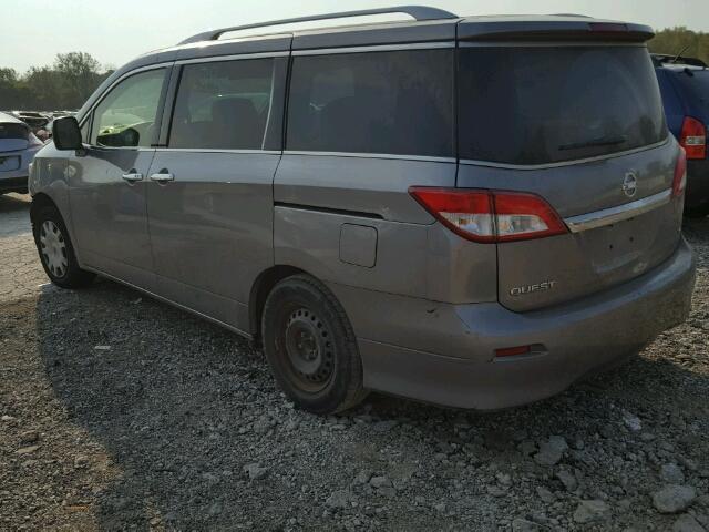 JN8AE2KP7C9044755 - 2012 NISSAN QUEST GRAY photo 3