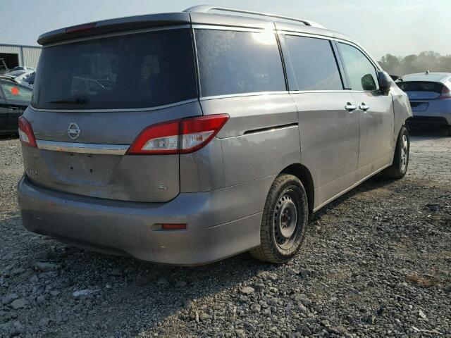 JN8AE2KP7C9044755 - 2012 NISSAN QUEST GRAY photo 4