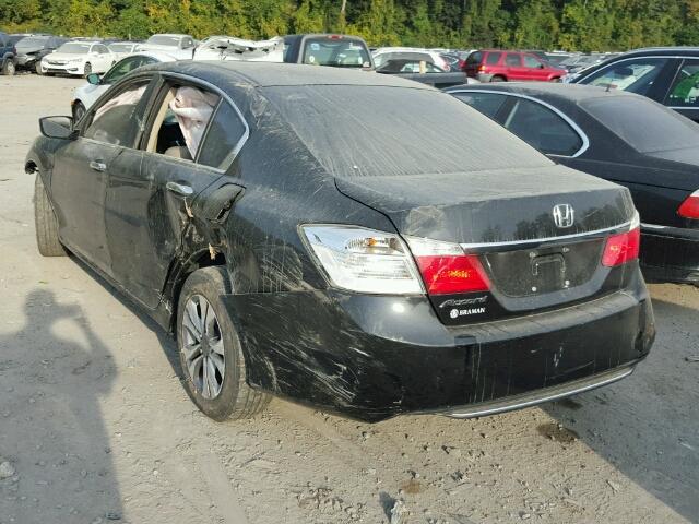 1HGCR2F31EA279557 - 2014 HONDA ACCORD LX BLACK photo 3