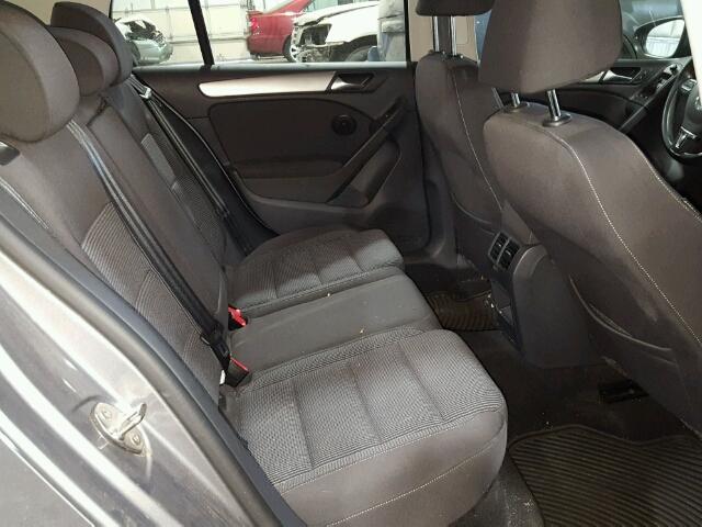 WVWDB7AJXEW008056 - 2014 VOLKSWAGEN GOLF GRAY photo 6
