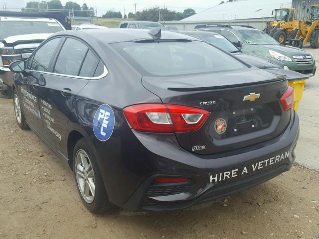 1G1BE5SM0H7256786 - 2017 CHEVROLET CRUZE LT GRAY photo 3