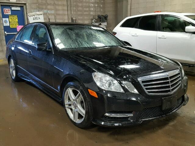 WDDHF8JB3DA748084 - 2013 MERCEDES-BENZ E BLACK photo 1