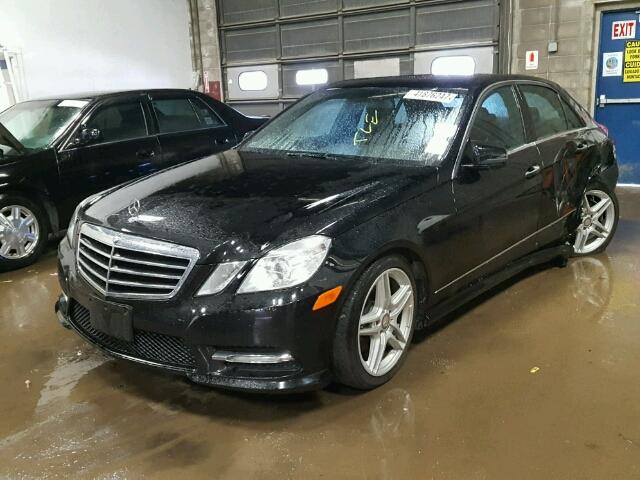 WDDHF8JB3DA748084 - 2013 MERCEDES-BENZ E BLACK photo 2