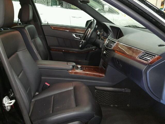 WDDHF8JB3DA748084 - 2013 MERCEDES-BENZ E BLACK photo 5